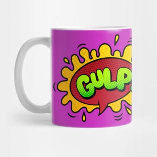 Gulp Comic Book Text Mug